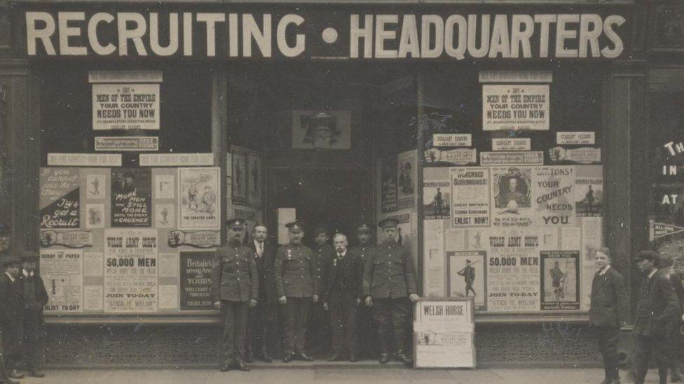 An Army recruitment office