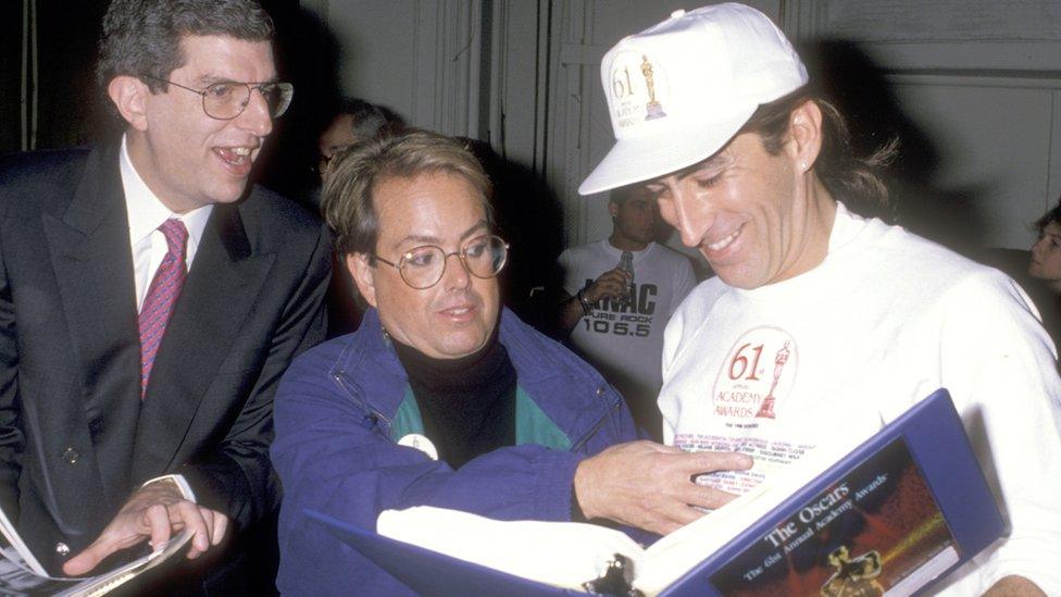 Marvin Hamlisch, Allan Carr and Kenny Ortega