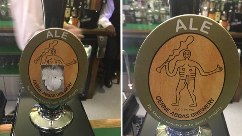 Cerne Abbas Brewery pump clip