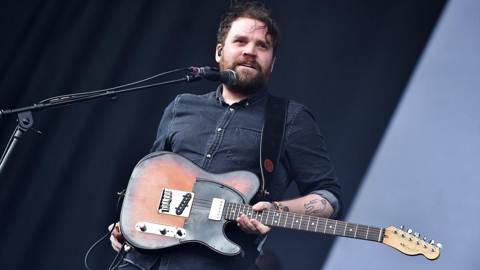 Scott Hutchison on stage