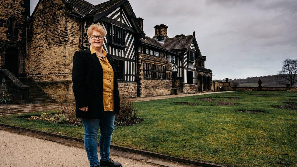 Sally Wainwright at Anne Lister's home Shibden Hall