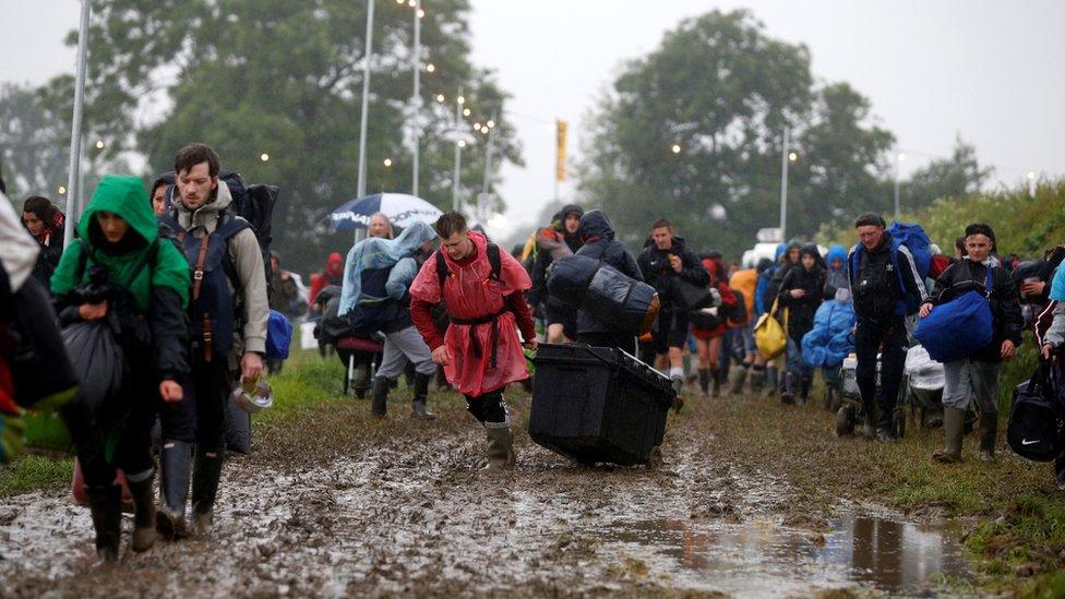 Glastonbury mud