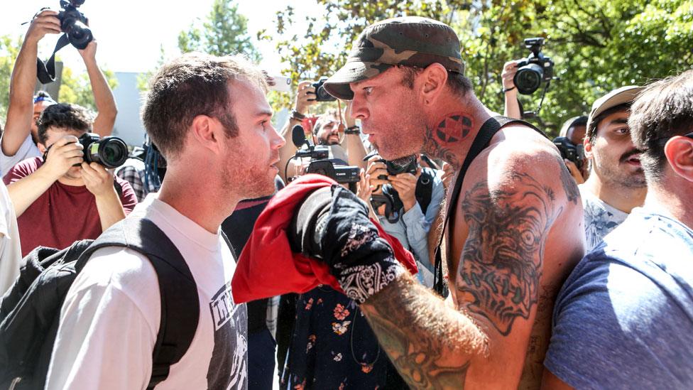 Protest at Berkeley, California