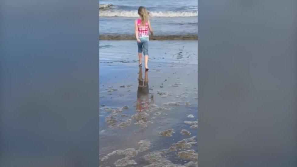 Child on beach