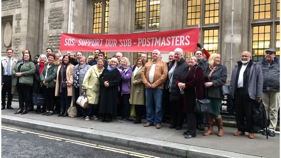 Sub-postmasters protest