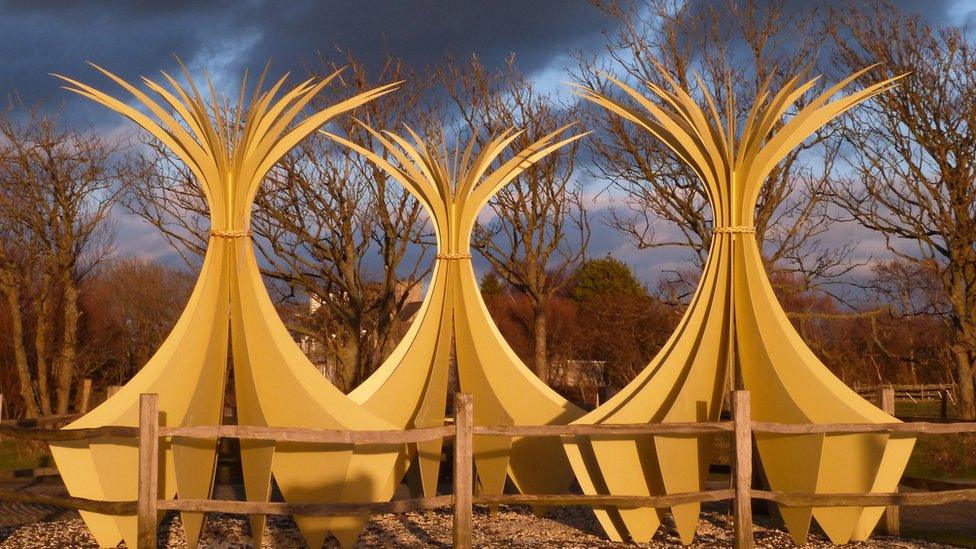 The Marram grass sculpture