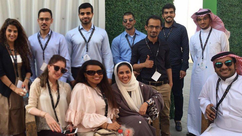 Rawan Albutairi and other members of the Al-Khobar Global Shapers hub