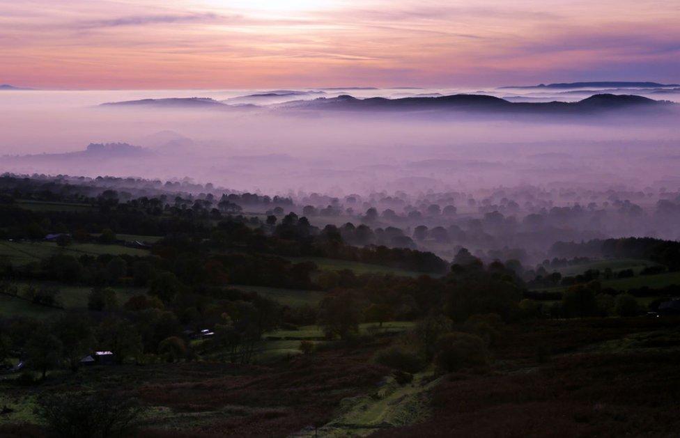 Dusk View Clee Hill by Philip Lea