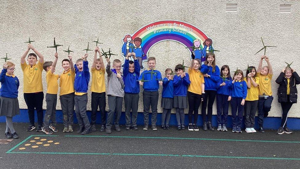 St Mary's PS pupils