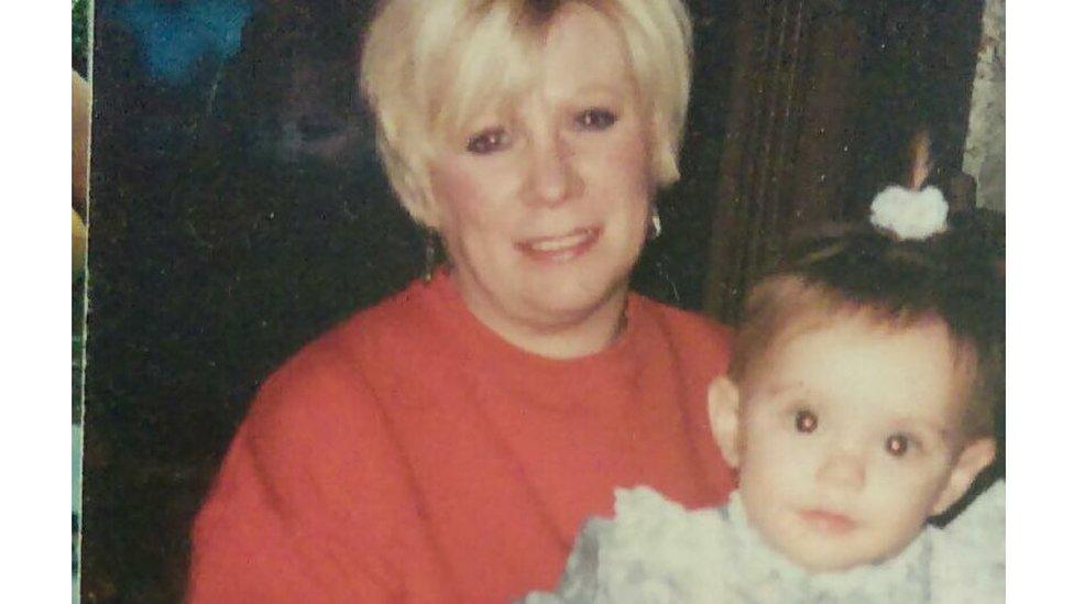 Nicole Grimes and her grandmother Jane Cecil