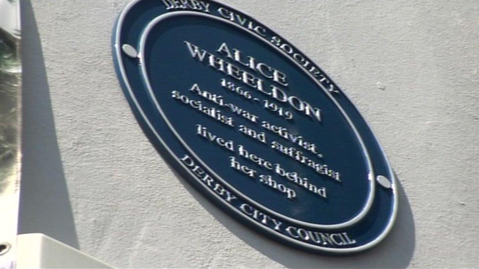 Blue plaque for Alice Wheeldon