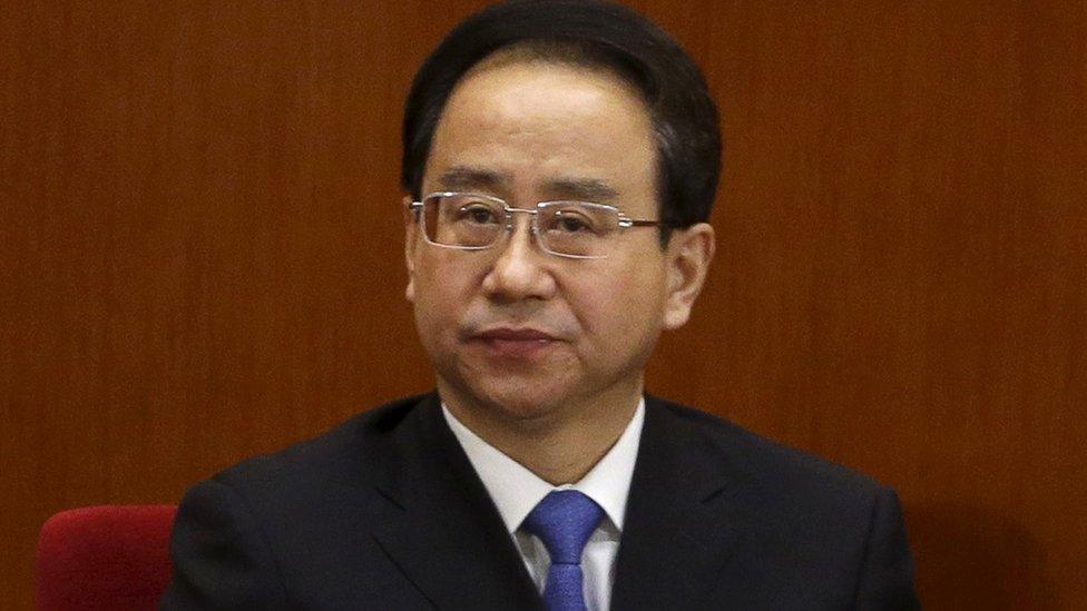 Ling Jihua, former vice chairman of the Chinese People's Political Consultative Conference (CPPCC), pauses during a meeting, in Beijing in this March 11, 2013