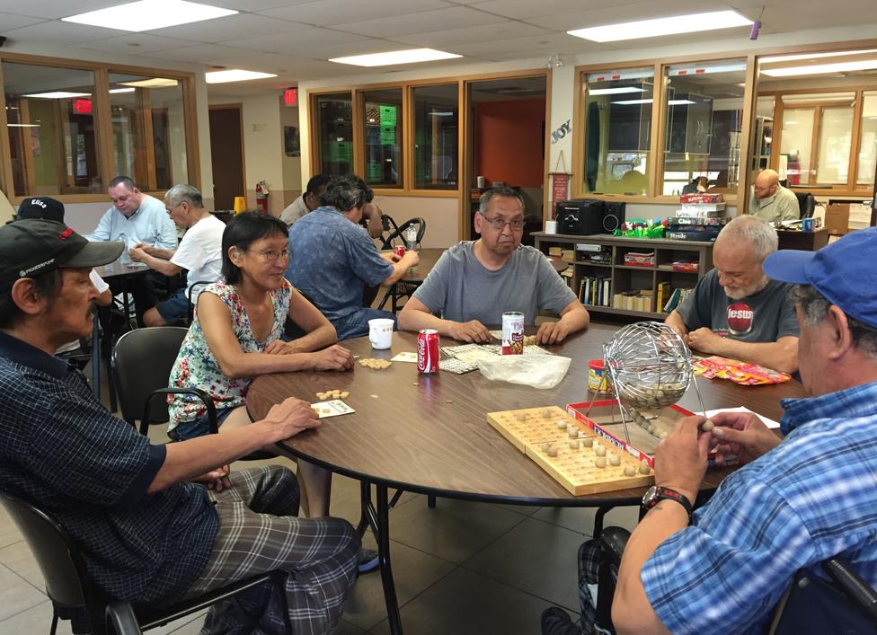 Residents playing Bingo