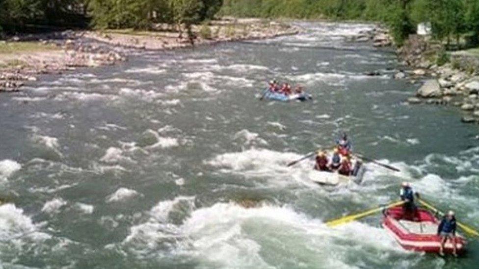 Stock image - white water rafting