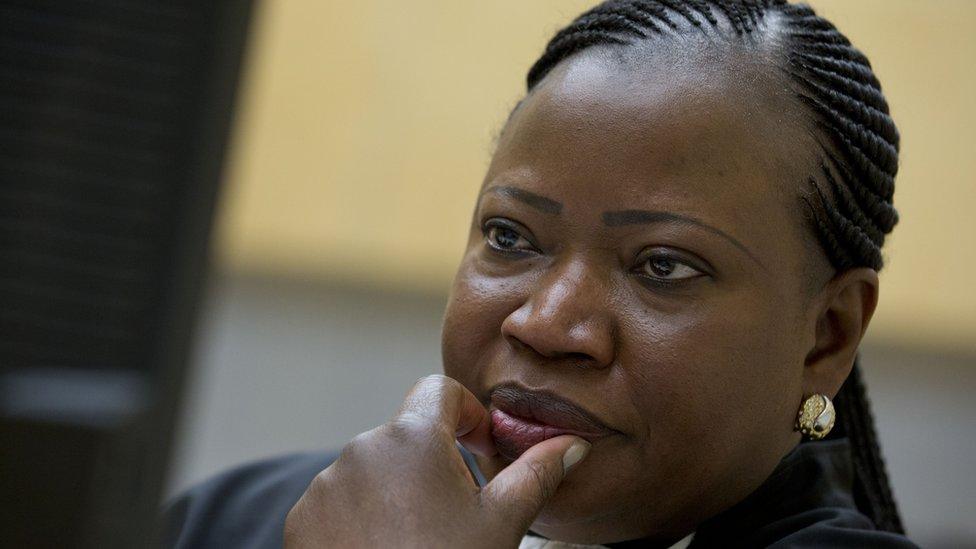 ICC Chief Prosecutor Fatou Bensouda waits on November 27, 2013 for the start of the trial of Congolese Vice President Jean-Pierre Bemba and two close associates at the ICC in The Hague.