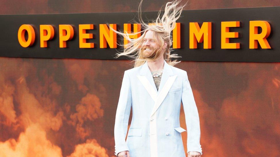 Sam Ryder attends the UK premiere of Oppenheimer, at the Odeon Luxe, Leicester Square in Londo