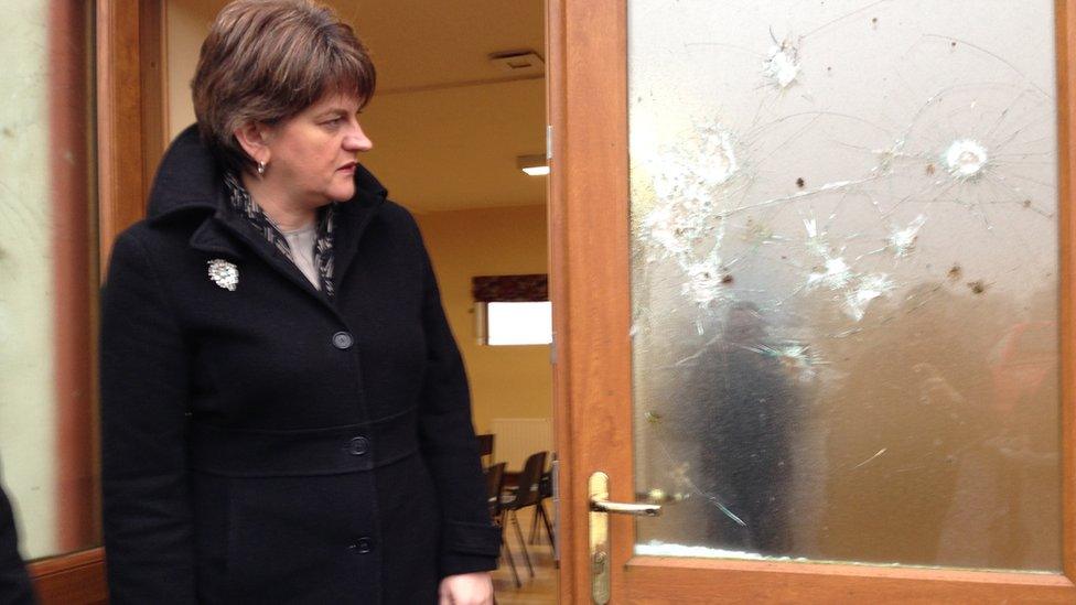 Arlene Foster at hall