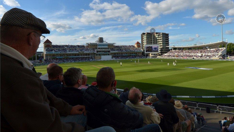 Trent Bridge cricket ground in Nottingham