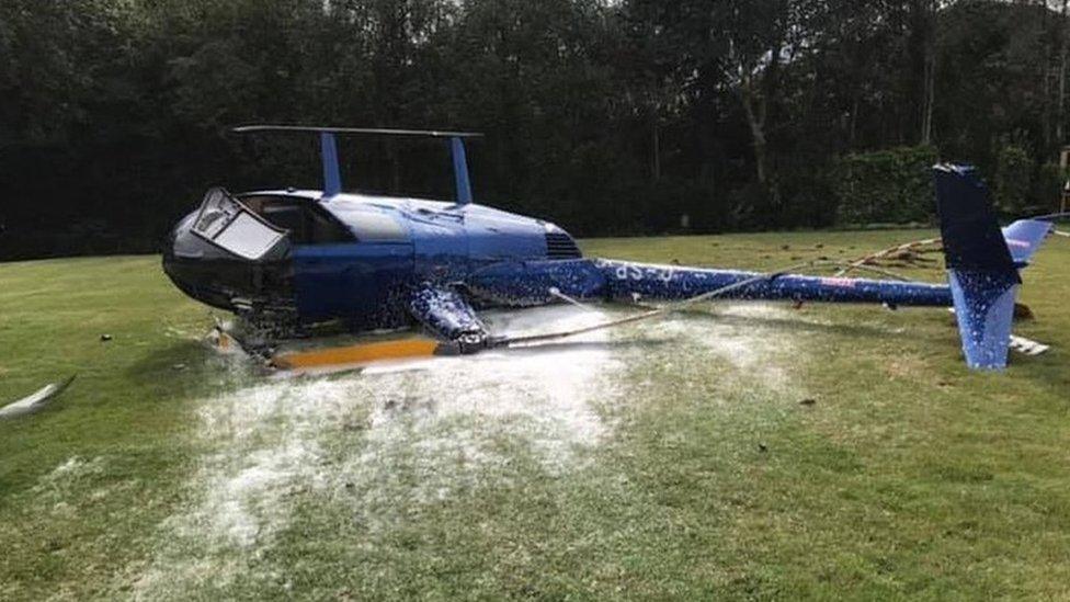 Helicopter crash