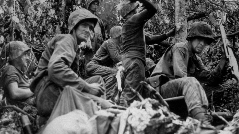 US marines on Palau