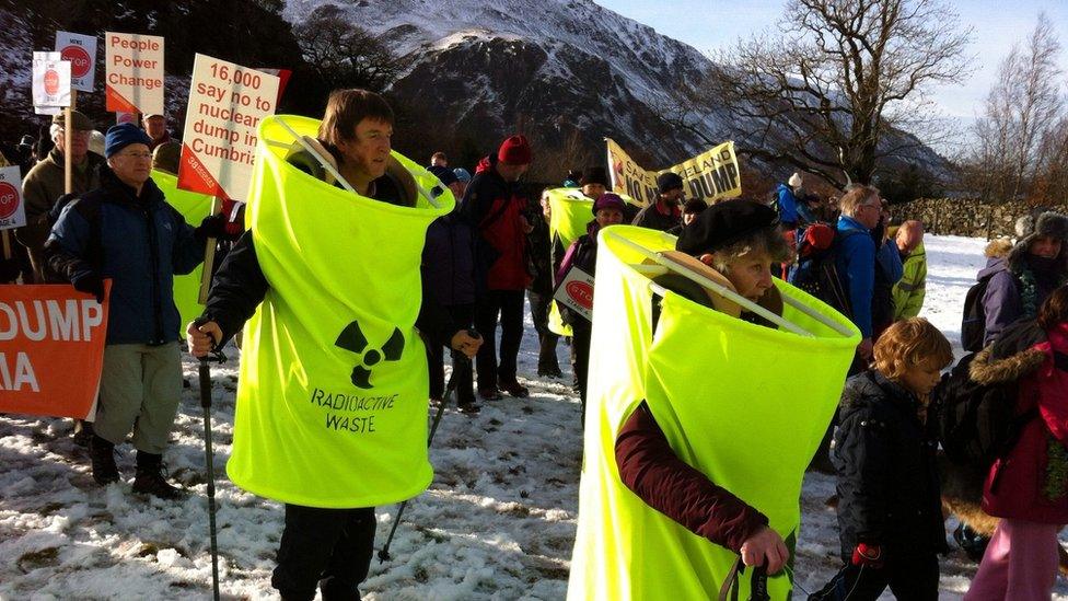 Hundreds march through Ennerdale in the Lake District