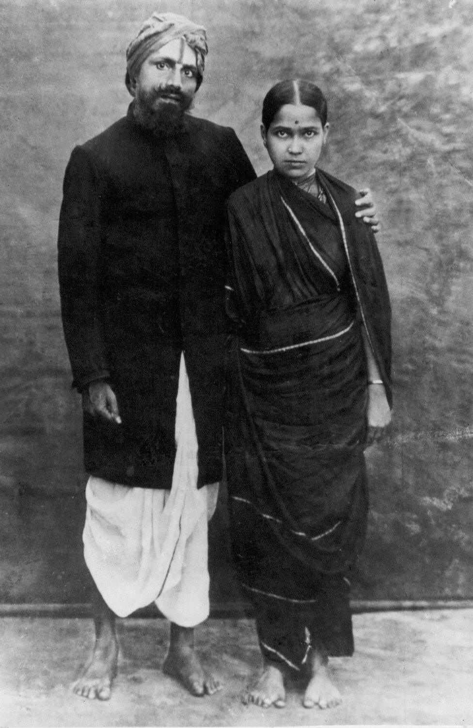 Subramania Bharati and his wife Chellama