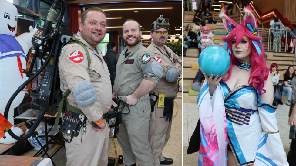 Ghostbusters and Ahri cosplay