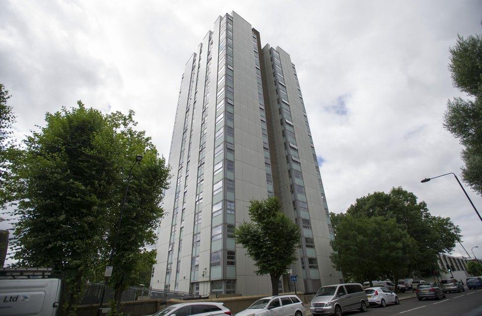 Blashford tower on the Chalcots Estate in Camden