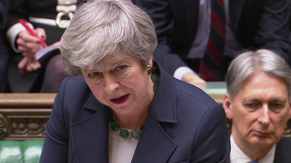 Theresa May in the Commons