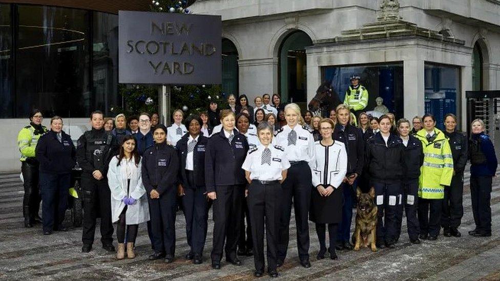 Met commissioner and female officers