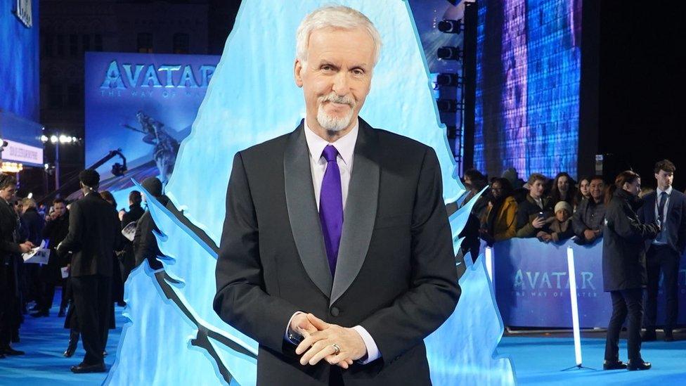 James Cameron at the premiere of Avatar: The Way of Water