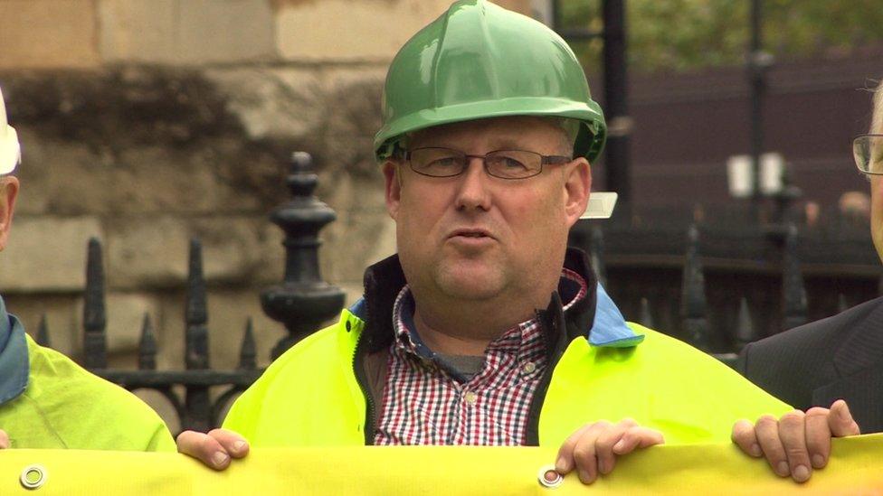 North East Lincolnshire councillor and steelworker Tony Gosling