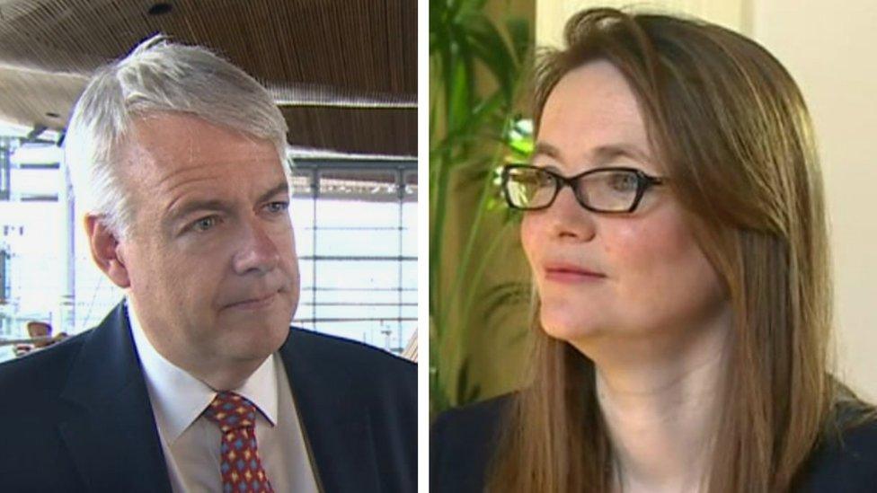 Carwyn Jones and Kirsty Williams