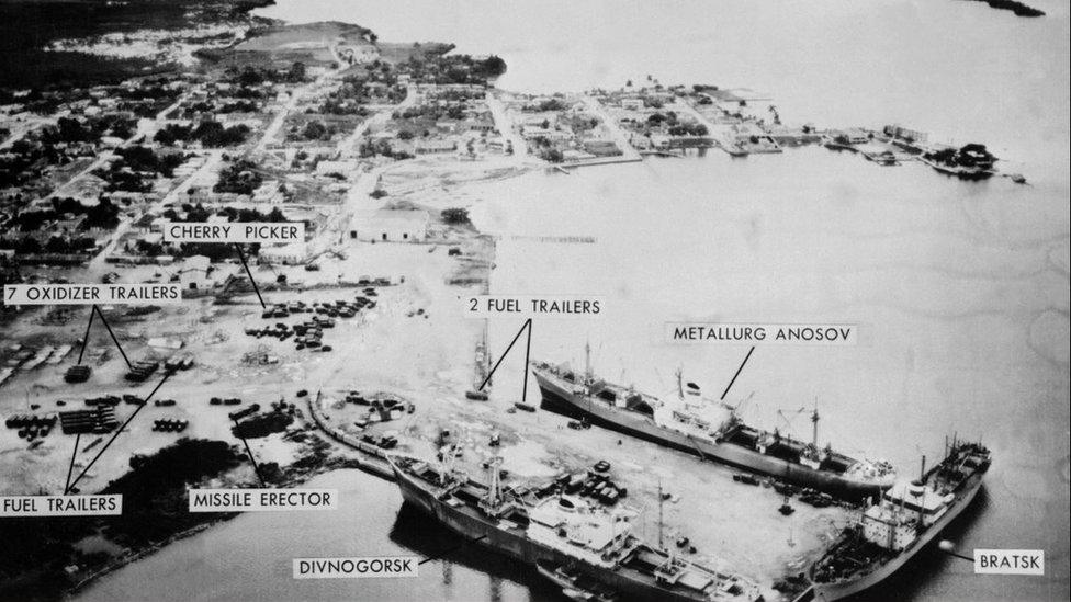 Mariel naval port in Cuba, 1962