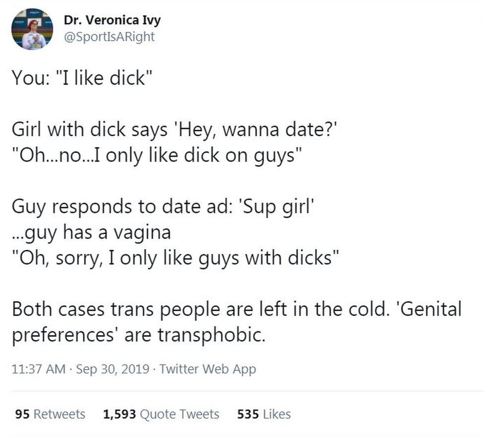 Tweet by Veronica Ivy