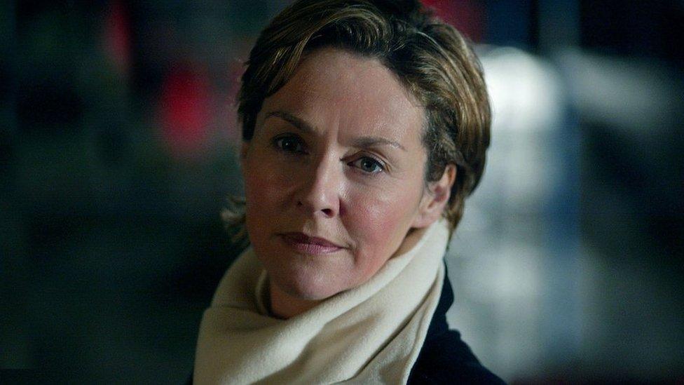 Actress Amanda Burton.