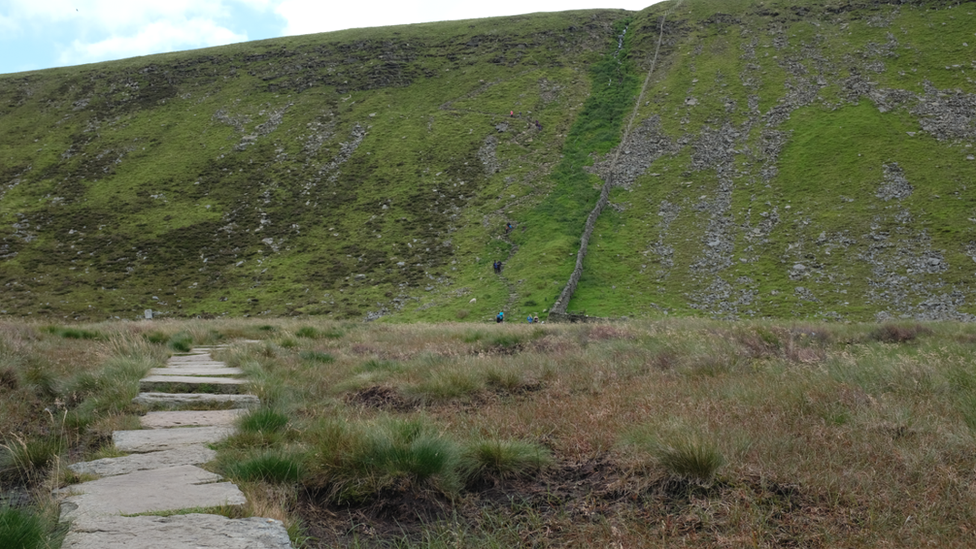 High Lot footpath on Ingleborough