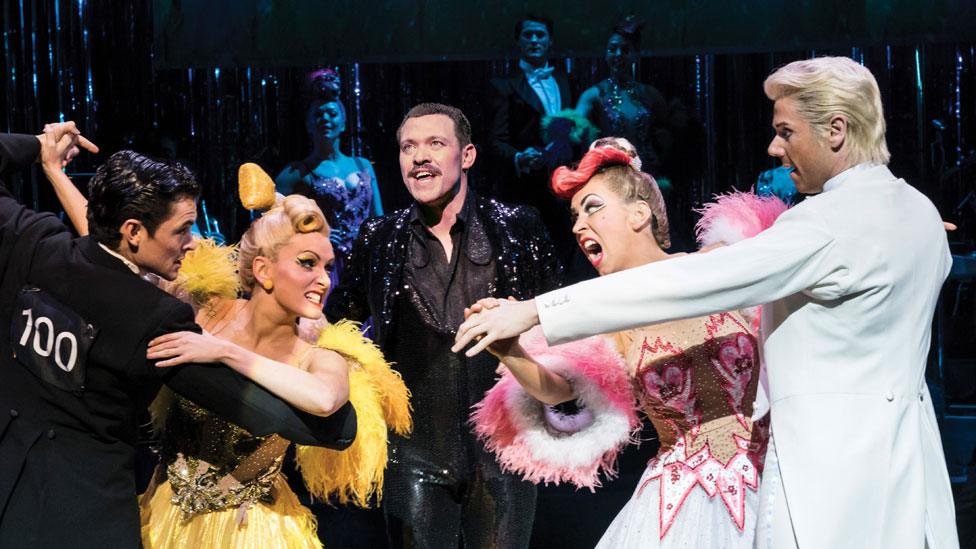 Jonny Labey, Lauren Stroud, Will Young, Michelle Bishop and Gary Watson in Strictly Ballroom