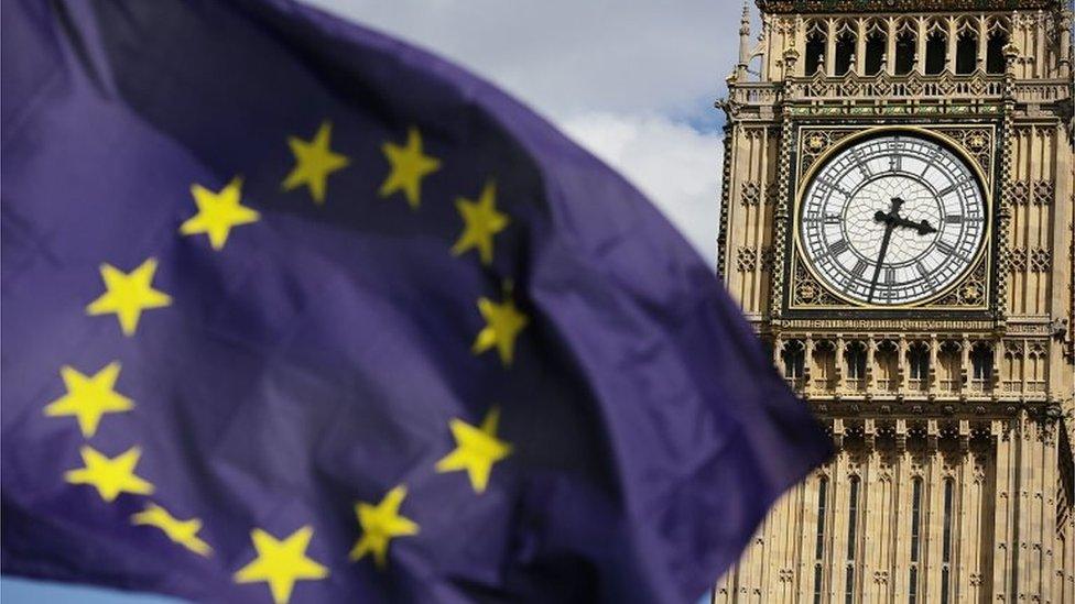 EU flag and Big Ben