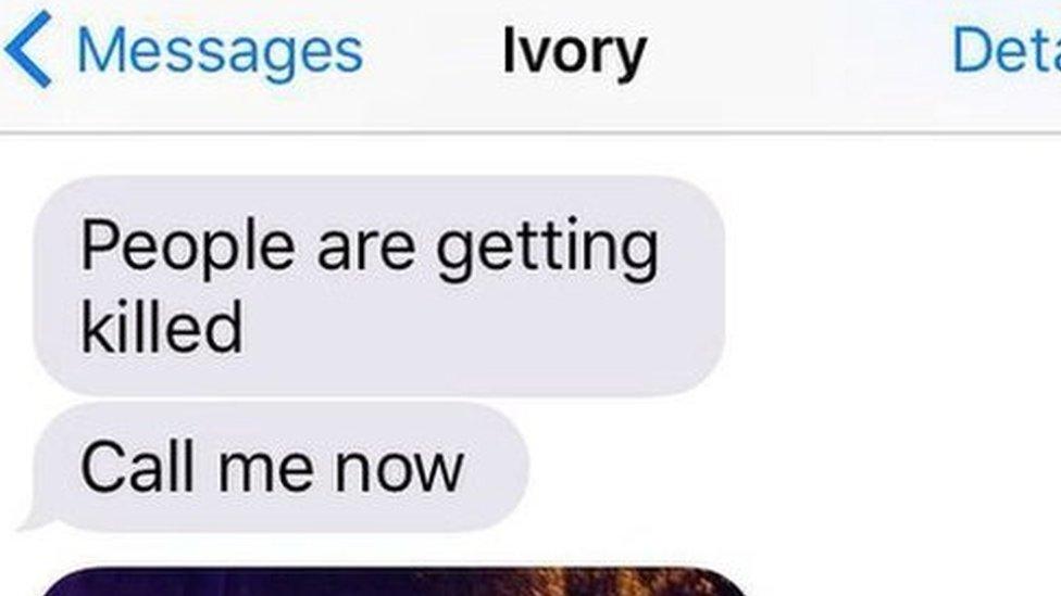 Texts between Ivory and Jack as gunman enters Orlando club