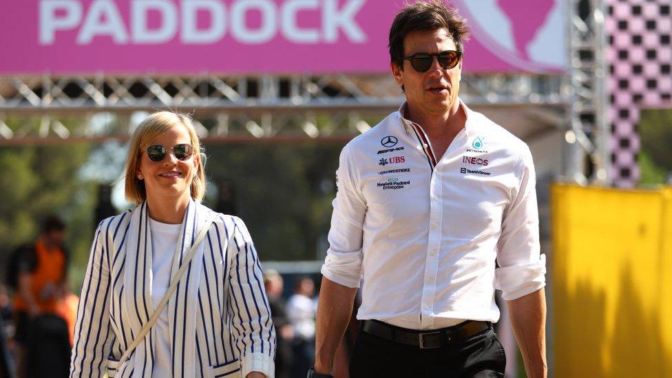 Susie Wolff and her husband, Toto Wollf