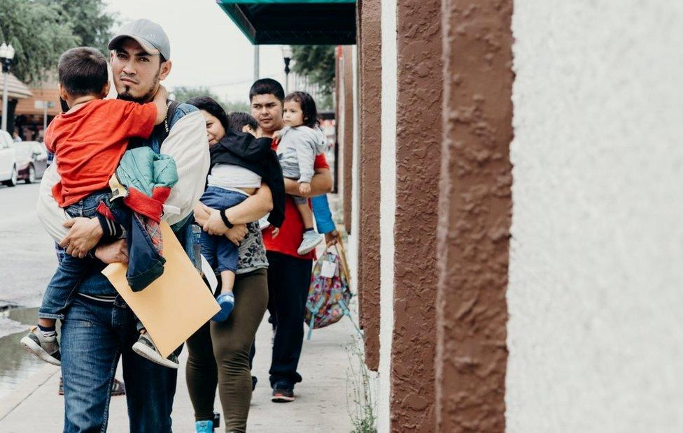 Families arrive at shelter