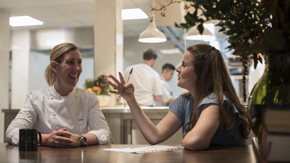 Clare Smyth and Rosie Bensberg