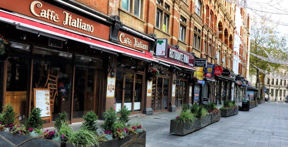 Restaurants in London's Leicester Square