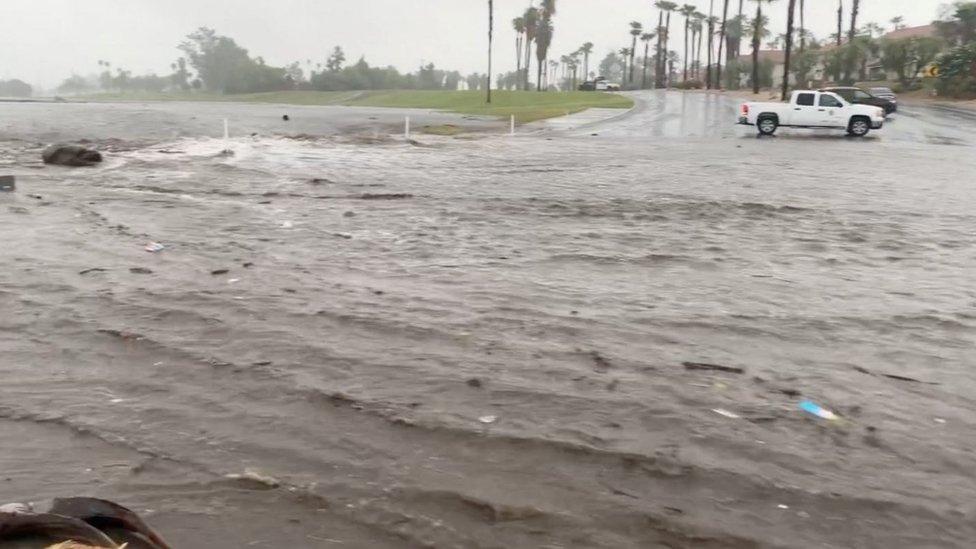 Storm Hilary: Record rain and flooding for Mexico and California - BBC  Newsround