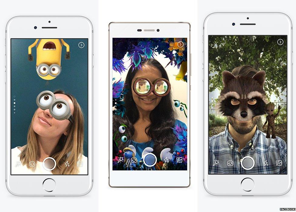 Facebook has deals with film studios to overlay effects onto photos