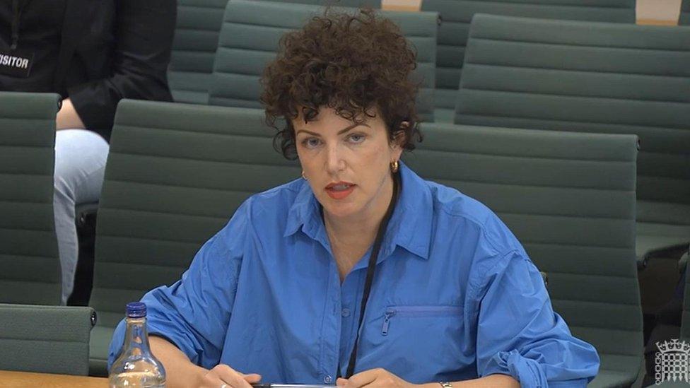 DJ, Broadcaster and Writer Annie Macmanus, better known as Annie Mac, appearing before the Women and Equalities Select Committee in the House of Commons, London, to give evidence on the subject of misogyny in music