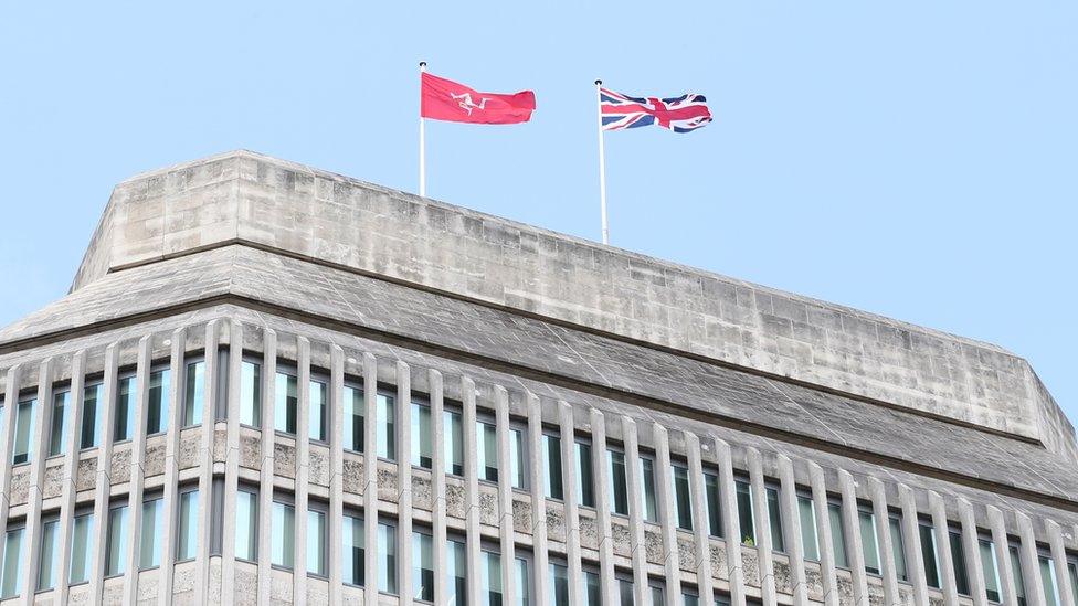 IoM Flag flying at UK Ministry of Justice headquarters in London