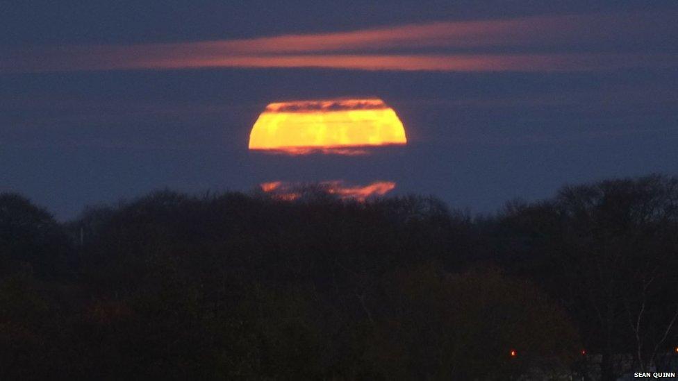 Supermoon above Yeadon, Leeds