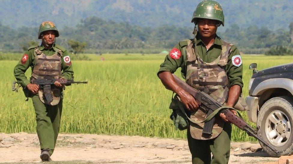 Myanmar soldiers